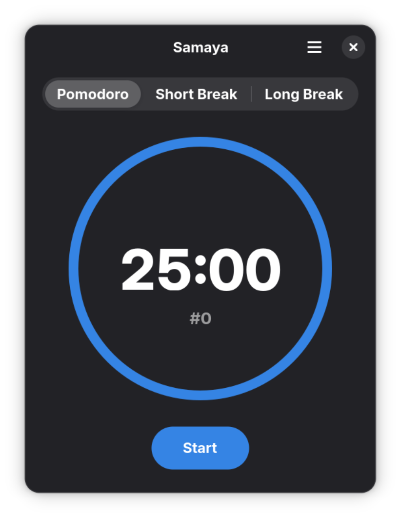Samaya Screenshot - Timer