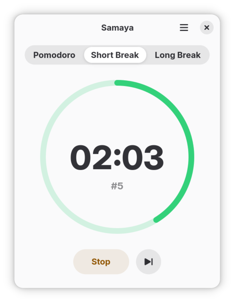 Samaya Screenshot - Settings